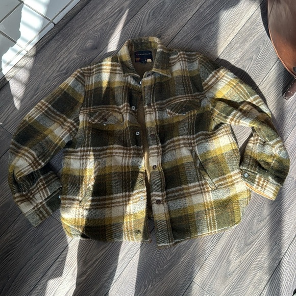 Towncraft Vintage super warm flannel plaid lined Pennys Jacket / Coat size Large - Picture 7 of 15